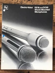 Ev Electrovoice RE18 DO56 Microphones 3 Pg Foldout Dealer Brochure *orig*. Fixed Price $19.97.