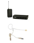 Shure BLX14 Wireless Beltpack System W/ Tan Earset Headset Microphone. Fixed Price $375.00.