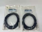 Shure C25J 25' Hi-flex Microphone Cable Chrome Xlr Connectors (lot Of 2). Fixed Price $32.99.