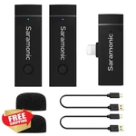 Saramonic Wireless For Iphone Mfi, Plug Play Lapel Mic, 196FT Range. Fixed Price $104.97.