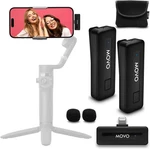 Movo Wireless Mini Di Duo Microphone 10 Hr Battery, 164FT Range. Fixed Price $72.00.