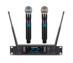 Gtdaudio 2X100 Adjustable Channels Uhf Wireless Microphone, Rang Up To Black. Fixed Price $209.97.