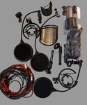 Microphone Accessories Bundle Pop Filters, Desktop Stands & Cables. Fixed Price $21.83.