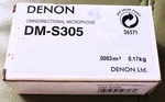 Denon Omnidirectional Microphone DM-S305 Open Box. Fixed Price $20.00.