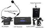 Hisonic HS380L Vhf Wireless Headset Microphone System Portable Battery Powered. Fixed Price $19.99.