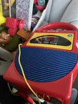 Vintage My First Sony Cassette-corder TCM-4000 With Microphone Red/blue. Fixed Price $80.00.