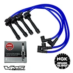 Vms 96-00 Honda Civic Sohc 10.2MM D16 Spark Wires Set Ngk V-power Plugs Blue Kit. Fixed Price $69.99.