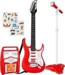 Kids Electric Guitar Set With Amp And Microphone Red Interactive Toy SKY7143. Fixed Price $25.00.