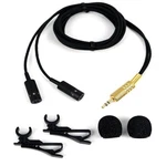 Deluxe Audio Technica Cardioid Stereo Microphones W/ Clips & Windscreens. Fixed Price $239.00.