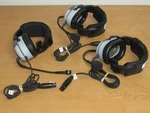 Lot Of 3 Telex PH-100 Football Coach Headsets Rough Shape, For Parts Repair. Fixed Price $129.99.