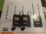Mamen WMIC-01 Uhf Dual-channel Wireless Microphone System. Fixed Price $109.00.