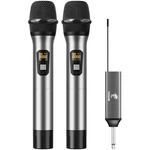 Tonor Wireless Microphones, 60 M/200FT Uhf Dual Cordless Metal, TW630 Silver. Fixed Price $73.32.