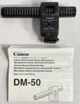 Canon DM-50 Directional Stereo Shotgun Microphone. Fixed Price $14.26.