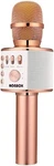 Bonaok Q37 Q36 Q78 Wireless Bluetooth Karaoke Microphone Speaker Rose Gold. Fixed Price $12.00.