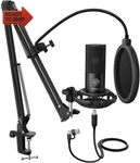 Fifine Studio Condenser Usb Microphone Computer Pc Kit With Adjustabl. Fixed Price $80.64.