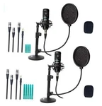Movo PODPAK2T 2-PACK Universal Xlr Condenser Microphone Podcast Equipmnt- Unused. Fixed Price $145.00.