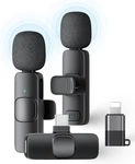 2 Pack Wireless Lavalier Microphone For Iphone Ipad Android Phone, Lapel. Fixed Price $24.99.