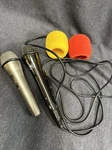 2- Jwl Dynamic Cardioid Microphone DM-203 600 W/1 Cl Mike Cord Working. Fixed Price $35.00.