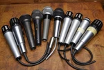 Lot Of 10 Vintage Microphones For Parts Repair Shure V-tech Dynamic Azden. Fixed Price $129.99.