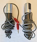 Vintage Sony F-45 Cardioid Dynamic Microphone 6 Foot Cord Set Of 2 Tested. Fixed Price $24.95.