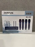 Defective Zerfun MU898 Black Handheld 4 Channel Rechargeable Wireless Mi G3D. Fixed Price $115.95.
