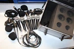 Shure Microphone Lot PG58 (X4), PG57, SM57, 580SB + Cables, Accessories & Euroli. Fixed Price $350.00.