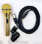 Pv 2G Gold Xlr Cable Cardioid Unidirectional Dynamic Vocal Microphone On/off. Fixed Price $75.67.