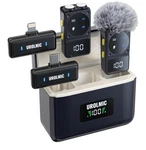 Urolmic Wireless Lavalier Microphone, Digital Display & Charging Case, Dual. Fixed Price $30.00.