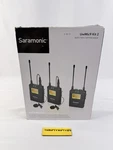 Saramonic UWMIC9 Uhf Wireless Microphone RX9 +TX9 Package- New- Open Box. Fixed Price $140.00.