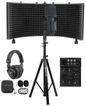 Recording Kit W/mixer+warm Audio Studio Mic+isolation Shield+headphones+stand. Fixed Price $239.90.