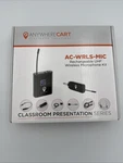 Anywhere Cart Ac-wrls-mic Rechargeable Uhf Wireless Microphone Kit Nib. Fixed Price $59.97.