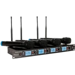American Dj WM-419 Four-channel Uhf Wireless Handheld Microphone System. Fixed Price $369.99.