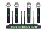 4X800 Adjustable Channels Uhf Diversity Wireless Cordless Handheld Microphone.... Fixed Price $538.60.