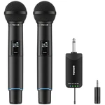 Tonor Rechargeable Wireless Microphones, Metal Bluetooth Handheld Cordless. Fixed Price $85.99.