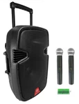 Rockville RAM12BT 12" Rechargeable Powered 600W Dj Pa Speaker, Mics, Bluetooth. Fixed Price $229.95.
