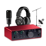 Focusrite Scarlett Solo Gen 4 - At Mic/sterling Headphone/stand/cable Package. Fixed Price $455.99.