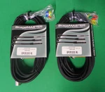 (lot Of 2)NEW Stagemaster 25FT Lo-z Microphone Cable Xlr SMM-25. Fixed Price $35.99.