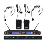Staraudio Wireless Microphone System 2 Channel Uhf Lavalier Headset. Fixed Price $116.50.