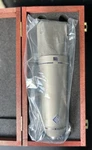 Neumann 87 Ai Large Diaphragm Microphone - Nickel With Stand. Fixed Price $3400.00.