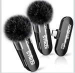 New Synco Wireless Microphones For Usbc 48KHZ/24-BIT Hifi; P2XT (2TX1RX). Fixed Price $30.00.