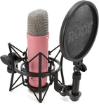 Rode NT1 Signature Series Condenser Microphone With SM6 Shockmount And Pop. Fixed Price $159.00.