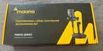 Maono AU-PM500T Professional Xlr Condenser Microphone SET/34MM Large Diaphragm!. Fixed Price $74.50.