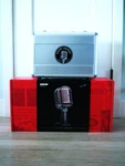 Rare Shure 5575LE "fatboy" Dynamic Cardioid Microphone Lo Z Elvis W Accessories. Fixed Price $1250.00.