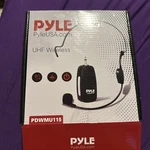 Pyle Uhf Wireless Microphone SYSTEMPDWMU115. Fixed Price $30.00.