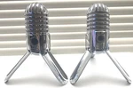 Two Samson Meteor Usb Studio Condenser Microphone - Silver. Fixed Price $24.00.
