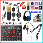 Headset Studio Recording Kit Podcast Mixer Equipment Condenser Microphone Us. Fixed Price $30.63.