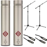 Neumann Km 184 Stereo Set Small-diaphragm Microphone Pair Bundle With Stands. Fixed Price $1769.00.