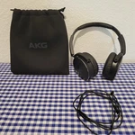 Akg Y50 Wired (3.5MM) On-ear Headphones & Mic Black With Detachable Cable. Fixed Price $29.99.