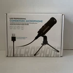 Usb Professional Condesnser Microphone, With Hinge Bracket Data Cable New. Fixed Price $29.99.