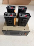 Four Portacom BP-2000 Beltpacks And Telex PS-2L 2-CHANNEL Power Supply. Fixed Price $150.00.